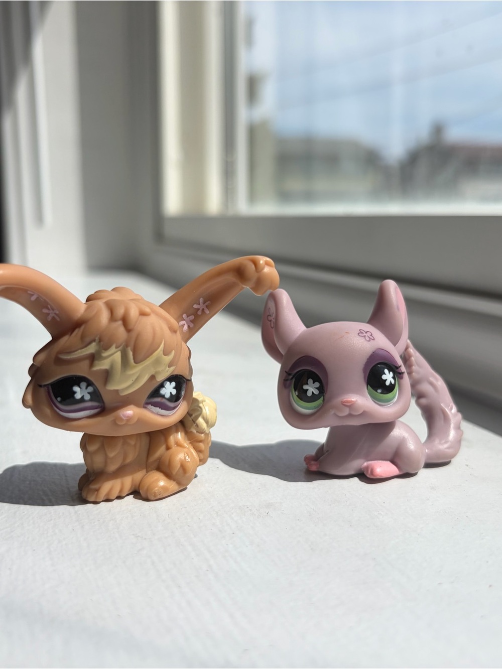 Littlest Pet Shop angora bunny and chinchilla  Small Pets Set #630 #631